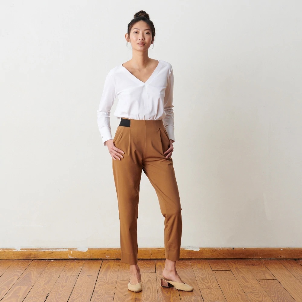 Aday Turn It Up Pant in Camel - Size Large